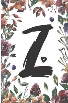 Z: Classic Vintage Floral Personalized Monogram Journal Z Initial