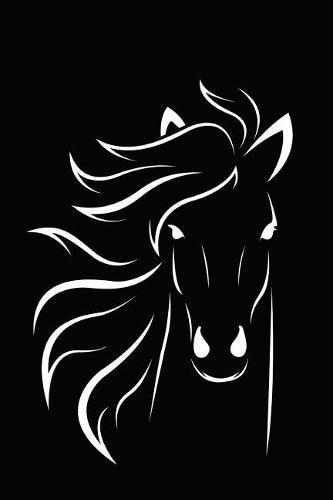 Inspirational Quotes of Positivity Notebook: Wild Horse Silhouette