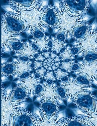 Fractal Photo Art Notebook: Splash of Water 6: A fractal image notebook made from a photo of a clear blue splash of water, and filled with college ruled paper.