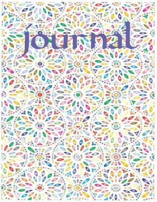 Flowery Journal Oversized 8.5x11, 150 Page Lined Blank Journal Notebook: Notebook for Women and Teens, and Writers. Use for Journaling, Note Taking, Poems, Lyrics and More.
