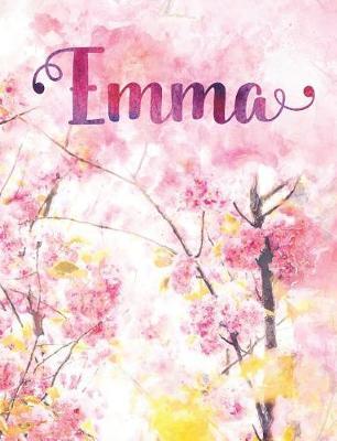 Emma: Personalized Journal - A Pink Cherry Blossom Diary
