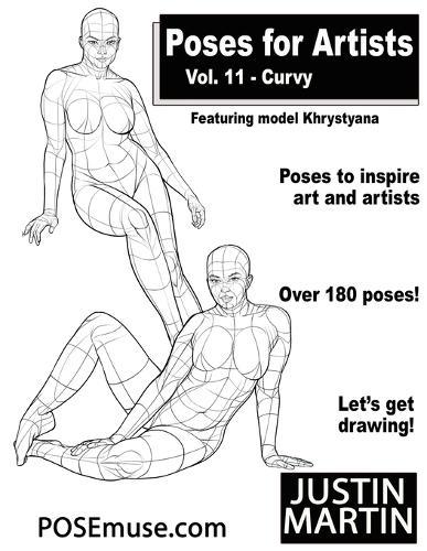 Poses for Artists Volume 11 Curvy: An Essential Reference for Figure Drawing and the Human Form (Inspiring Art and Artists)