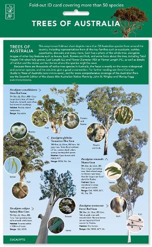ID Chart - Trees of Australia: Fold-out ID card covering more than 50 species