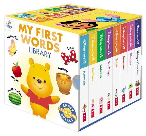 Disney: My First Words 8-Book Library Cube