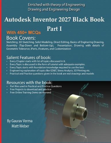 Autodesk Inventor 2027 Black Book Part I