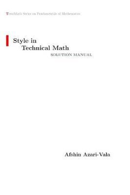 Style in Technical Math Solution Manual