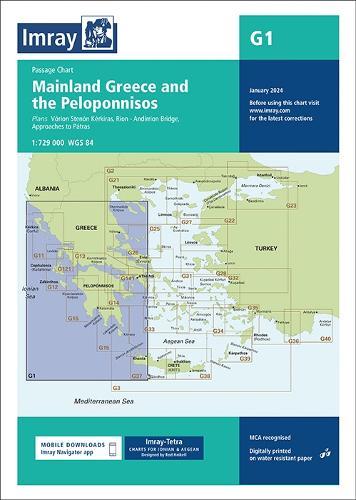 G1 Mainland Greece and the Peloponnisos: Passage Chart