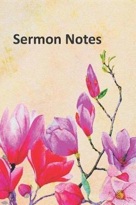 Sermon Notes: Pink and Red Large Floral Notebook