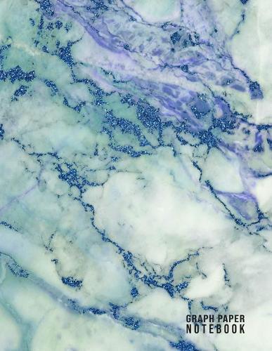 Graph Paper Notebook: Marble Composition Notebook 100 Pages 8.5 X 11 Paper Size Quad Ruled 5x5 Graph Paper Soft Cover Flexible Writing Book (Foam Green)