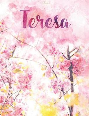 Teresa: Personalized Journal - A Pink Cherry Blossom Diary