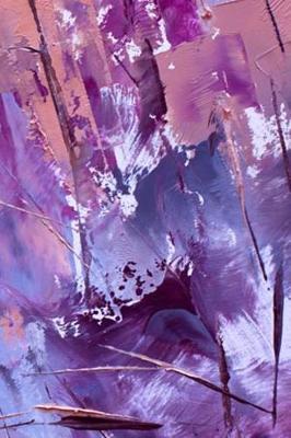 Purple: Abstract Paint Favorite Color Daily Writing Notebook Journal