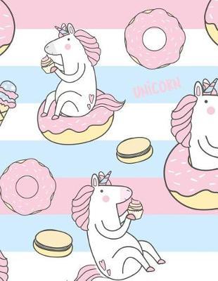 Primary Journal: 8 Template for Learn to Write and Draw Practice Composition Book Dotted Middle Line and Story Space Pink Unicorn Style