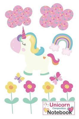 Unicorn Composition Notebook: White Unicorn Notebook for Girls Boys School