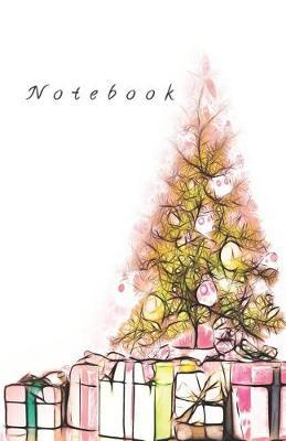 Notebook: Elegant Christmas Tree - 5.06x7.81 (12.85x19.84cm) Journal/Diary/Lists.
