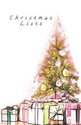 Christmas Lists: Elegant Christmas Tree - 5.06x7.81 (12.85x19.84cm) Journal/Diary/Lists.