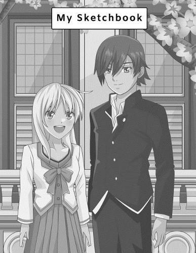 My Sketchbook: Large Sketchbook, Manga/Anime Cover, 120 Pages, 8.5 by 11