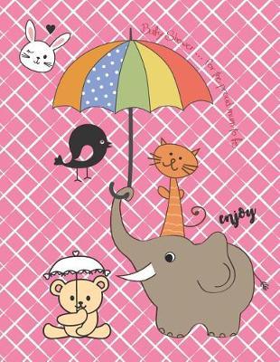 Baby Shower: Cute Animals on Pink Cover and and Lined Pages, Extra Large (8.5 X 11) Inches, 110 Pages, White Paper