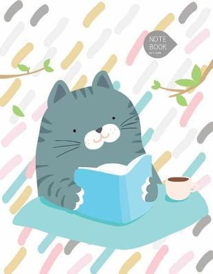 Notebook: Cute Cat Cover and Dot Graph Line Sketch Pages, Extra Large (8.5 X 11) Inches, 110 Pages, White Paper, Sketch, Draw and Paint
