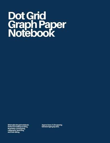 Dot Grid Graph Paper Notebook: Blue