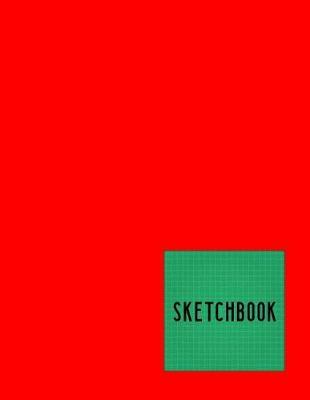 Sketchbook: Red Green Grid Graph Paper Notebook