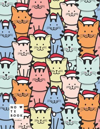 Notebook: Cute Cats Cover and Dot Graph Line Sketch Pages, Extra Large (8.5 X 11) Inches, 110 Pages, White Paper, Sketch, Draw and Paint