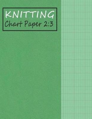 Knitting Chart Paper 2: 3: Blank Graph Notebook Ratio 2:3 - Green