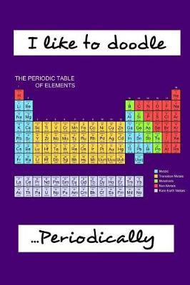 I Like to Doodle Periodically: Purple Notebook: 6x9 Plain Unlined Unruled Blank Drawing Paper Sketchbook 120 Page Perfect Bound Matte Soft Cover