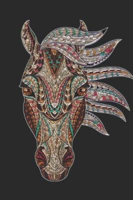 Native American American Horse Notebook: Tribal Abstract Equestrian Lined 120 Pages 6x9 Journal