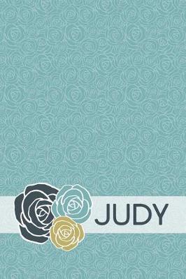 Judy: Teal, Gold, and Navy Rose Journal