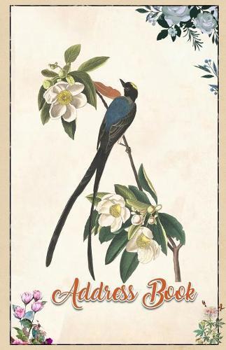 Address Book: Large Print 5.5 X 8.5 Organize Addresses, Phone Numbers, Emails - Great Gift for Ornithologists and Bird Lovers