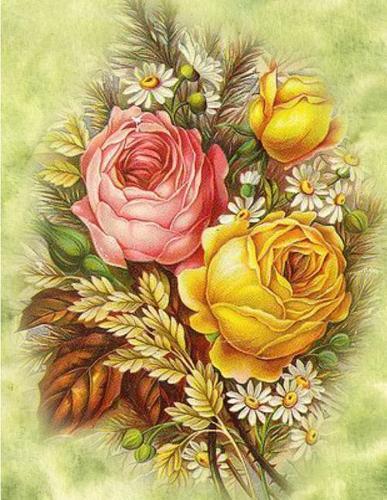 Sketchbook: Large Sketchbook, Vintage Flowers Cover, 120 Pages, 8.5 by 11