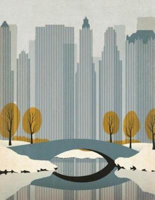 Sketchbook: Large Sketchbook, Vintage Image of New York, 120 Pages, 8.5 by 11