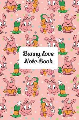 Bunny Love: Super Cute Pattern Rabbit Journal Diary For Girls 6 x 9 Writing Paper for Children