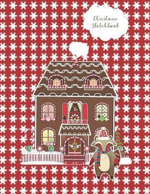 Christmas Sketchbook: A Christmas Themed Large Notebook with 120 Blank Pages, Cartoon Xmas and Winter Motifs Inside (8,5 X 11 Inches)