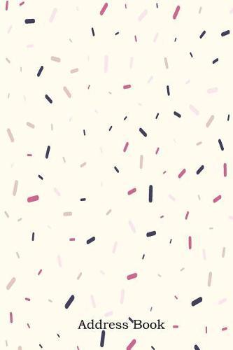 Address Book: With Alphabetical Index Background with Memphis Style Elements Cover