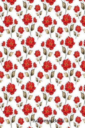 Address Book: With Alphabetical Index Beautiful Red Roses Decorated Cover