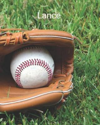 Lance: Dual Paper Notebook Blank & Wide Ruled (Sketchbook and Writing for Kids)-Personalized Name