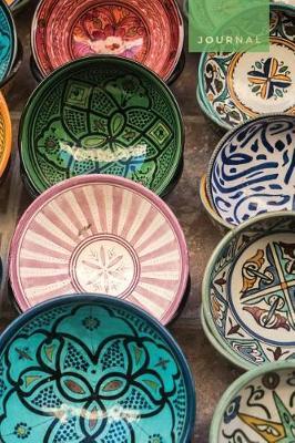 Journal: Lined Notebook Colorful Ceramic Bowls, Essaouira