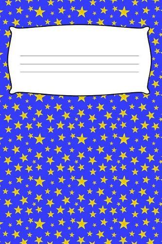 Composition Book: College Ruled Notebook Composition Book Diary Blue Horse Yellow Stars