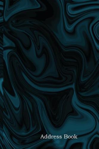 Address Book: Include Alphabetical Index with Abstract Marble Texture Cover