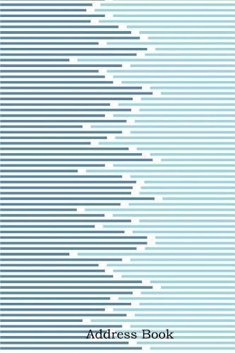 Address Book: Include Alphabetical Index with Abstract Minimal Design Stripe and Horizontal Cover
