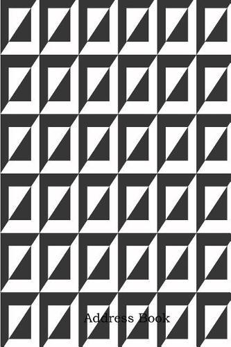Address Book: Include Alphabetical Index with Abstract Minimal Pattern Background Cover
