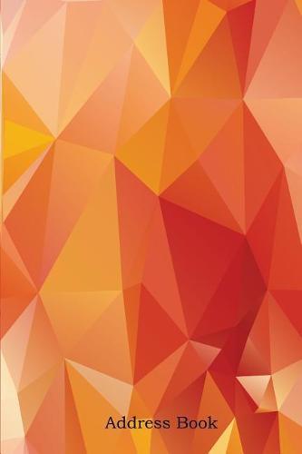 Address Book: Include Alphabetical Index with Abstract Triangle Polygonal Background Cover