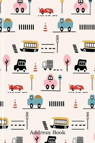 Address Book: Include Alphabetical Index with Cars Road Sign Zebra Crossing Cover