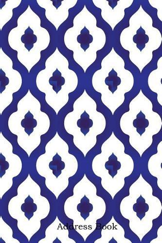 Address Book: Include Alphabetical Index with Ceramic Pattern Islamic Style Cover