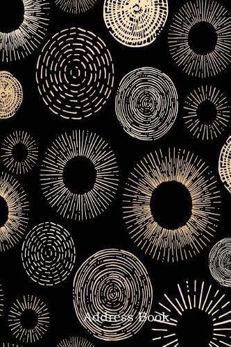 Address Book: Include Alphabetical Index with Circle Seamless Pattern Cover