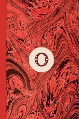 Monogram O Marble Notebook (Regency Red Edition): Blank Lined Marble Journal for Names Starting with Initial Letter O