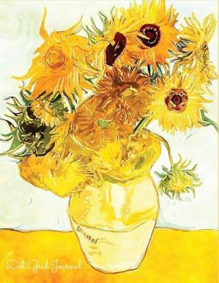 Dot Grid Journal: Watercolour Sunflower Dot Grid Journal 300 Pages Yellow Blank Dot Grid Journal Notebook for Women and Teen Girls Large 8.5x11