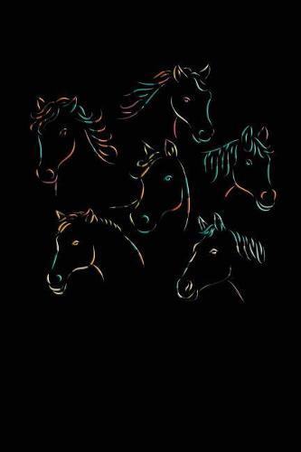 Horse Heads: College Ruled Notebook Composition Book Diary Letter