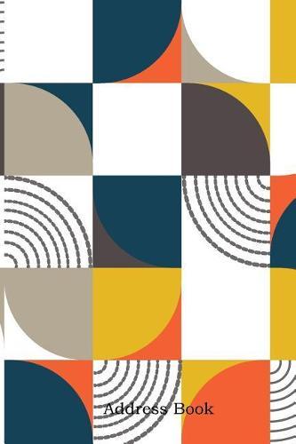 Address Book: Include Alphabetical Index with Bauhaus Abstract Memphis Cover